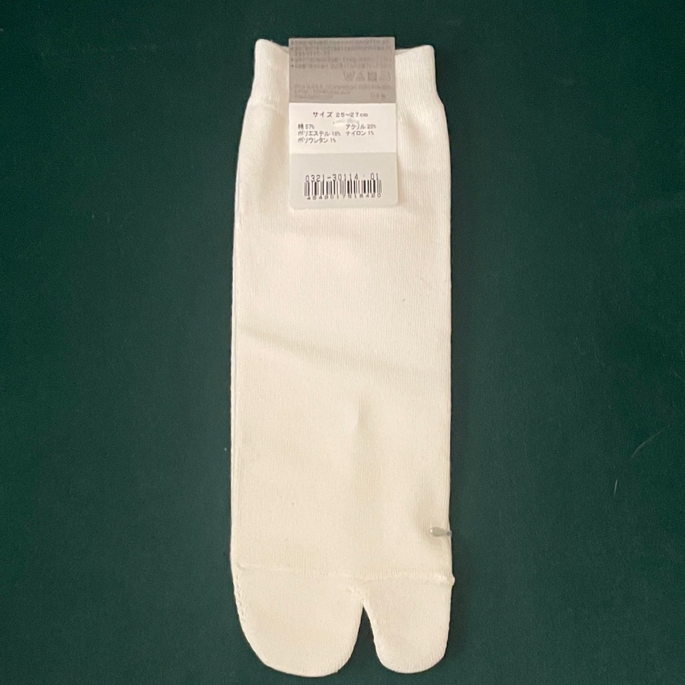Pair of white Toe Socks - Picture 4 of 5